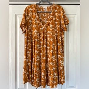 Knox Rose mustard tunic/dress, XL